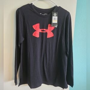 Under Armour Black W/Red Logo Size Medium
